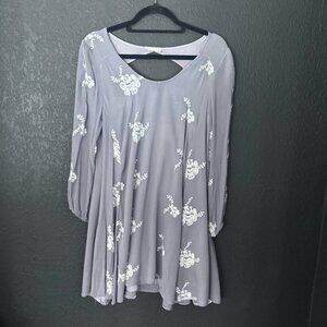 Altar'd State - Boho Embroidered Long Sleeve Tunic Dress w/ Pockets (Size S)